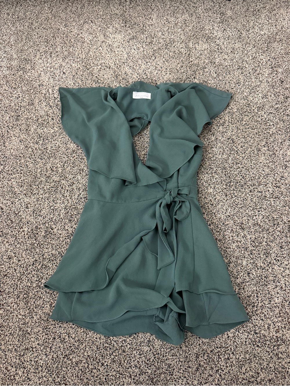 American Threads Ruffle Wrap Romper